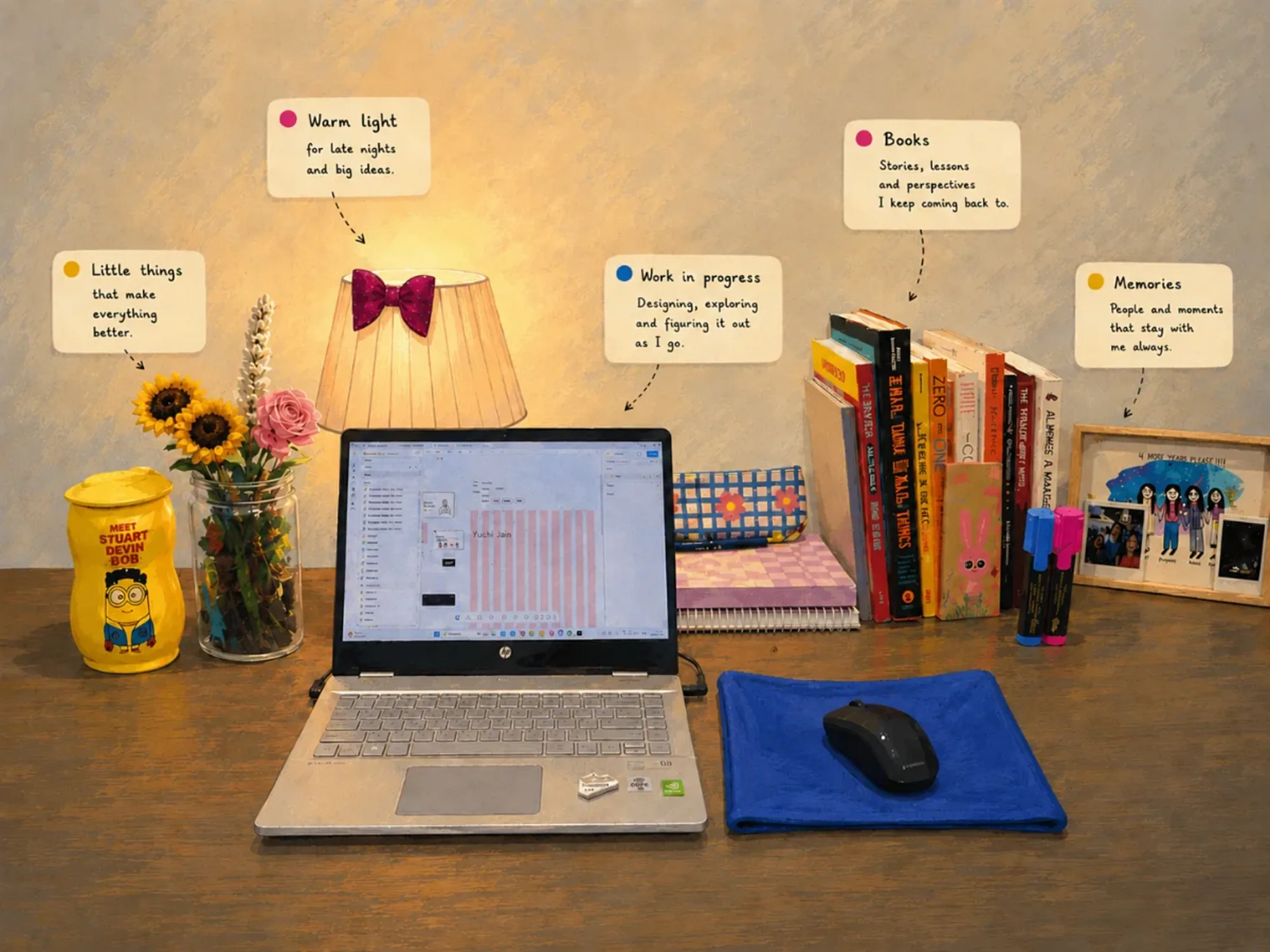 Desk illustration