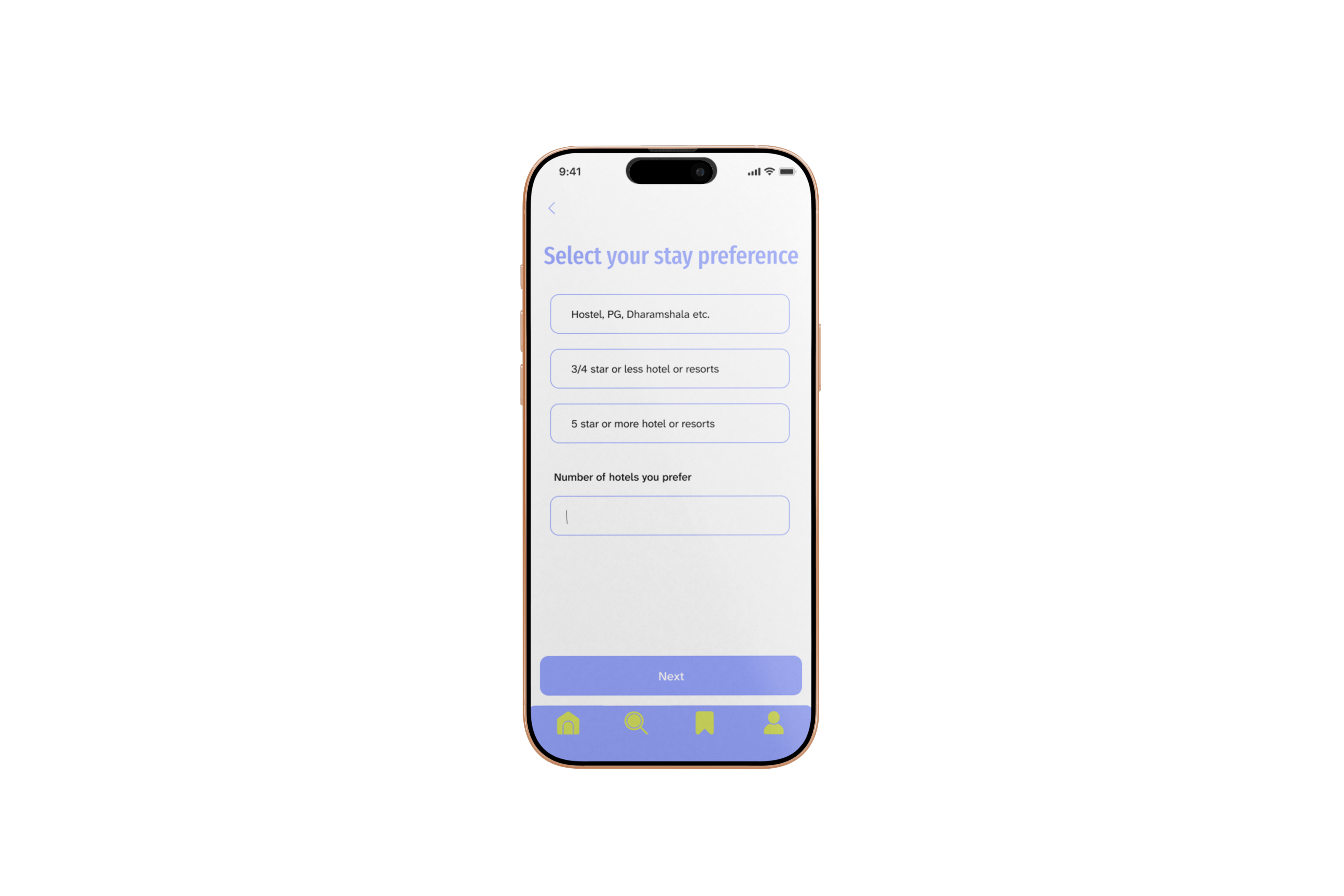 Tripease information flow screen