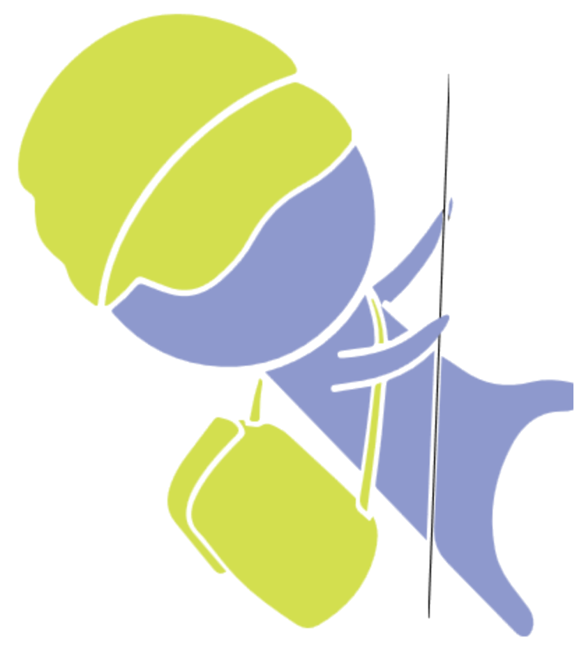 Tripease mascot hanging from a pole
