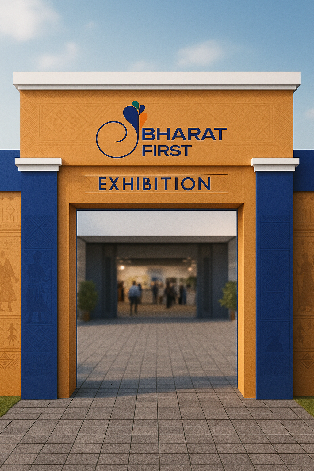 Bharat First exhibition entrance gate